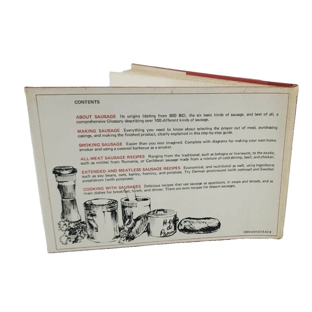 Complete Sausage Cookbook Pamela Riddle Mary Jane Danley 1977‎ Hardcover 1st Ed